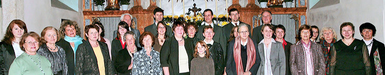Kirchenchor Lanzenkirchen - Gruppenbild vom 8.11.2008 - Kirchenkonzert